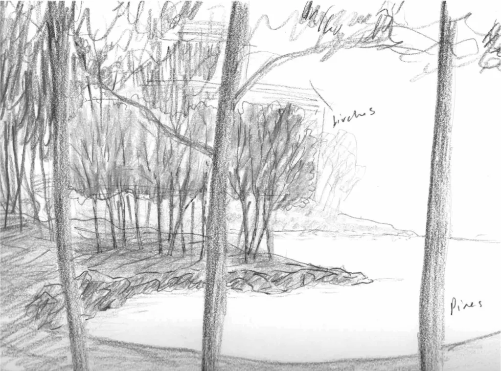 Sketch sequence from En mémoire de Chillion