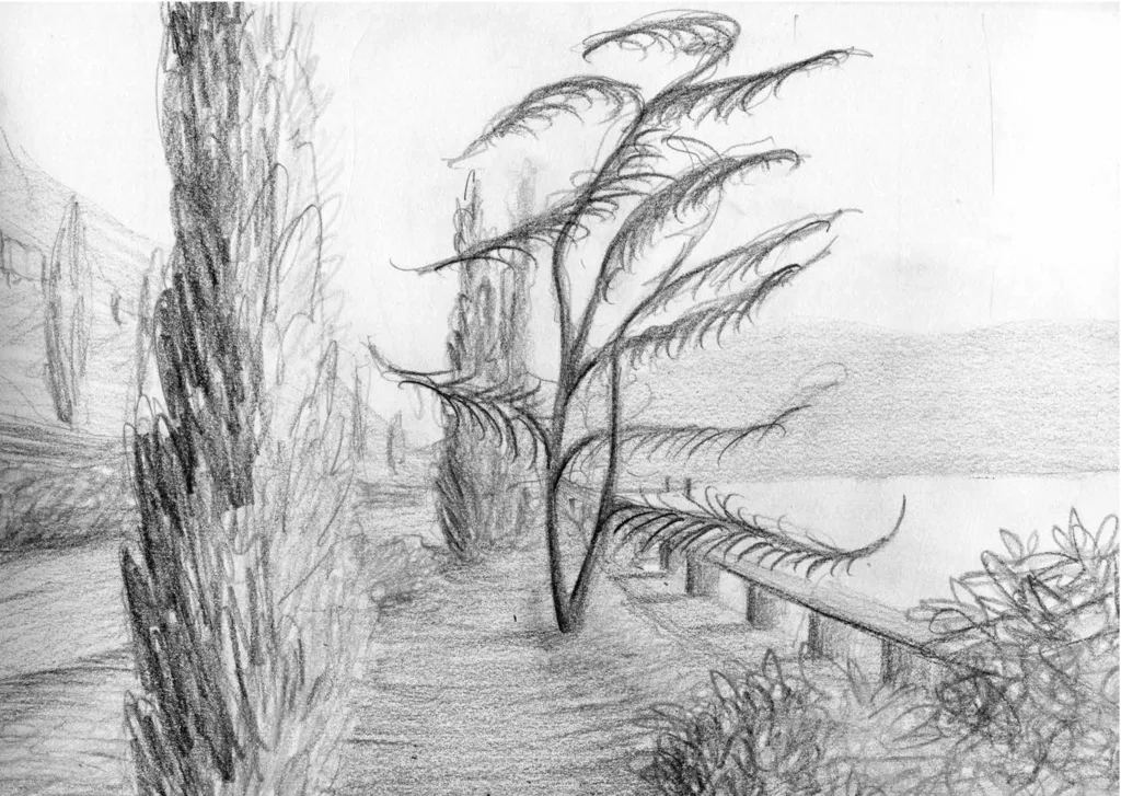 Sketch sequence from En mémoire de Chillion