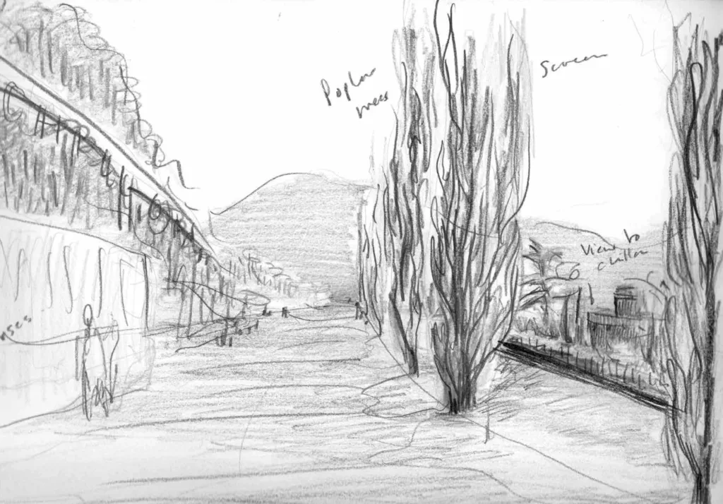 Sketch sequence from En mémoire de Chillion