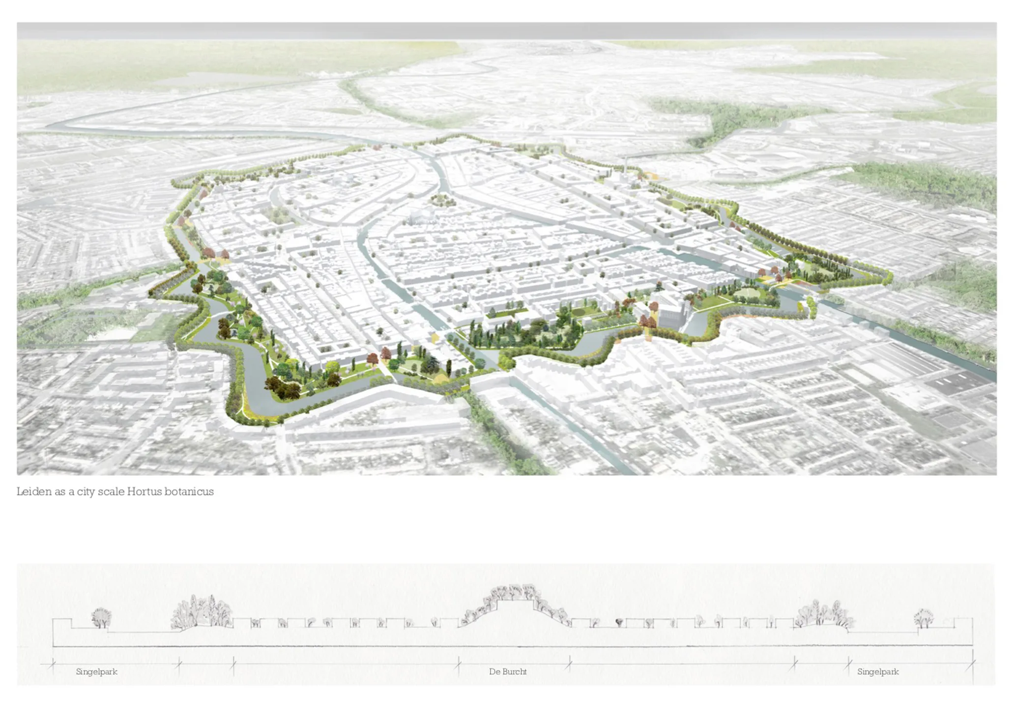 Digital birds-eye visualisation and concept section