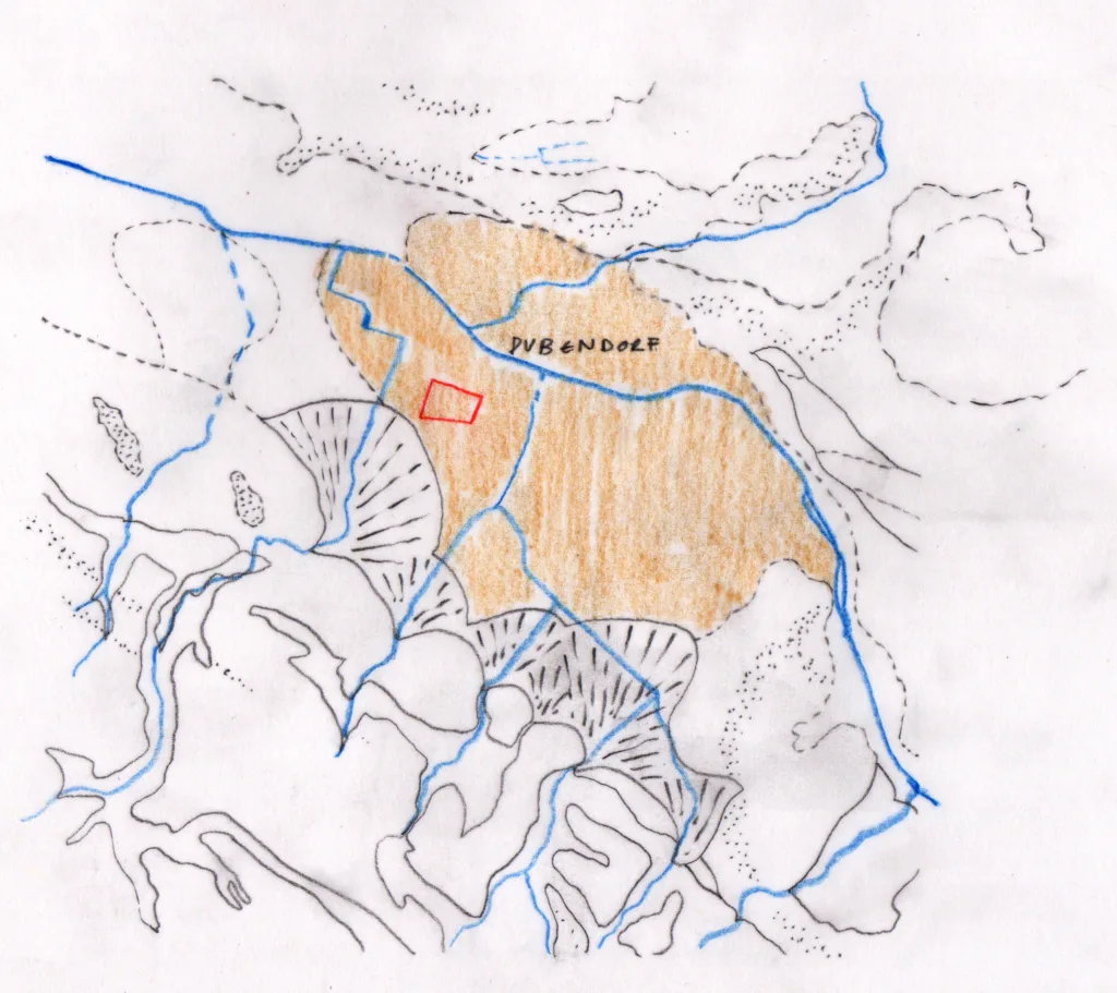 Analysis sketch of site watershed