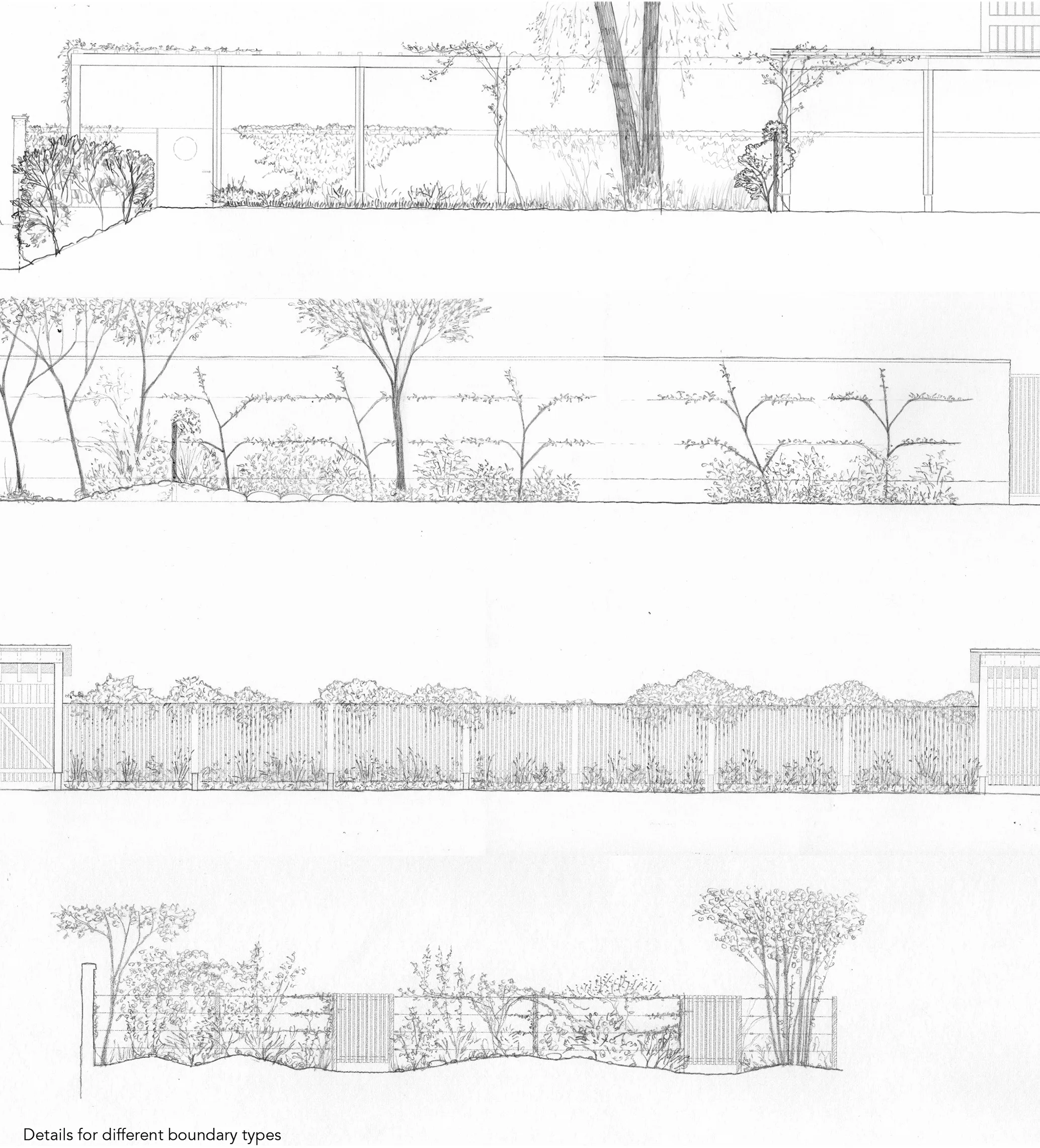 1:100 detail drawings of boundary types