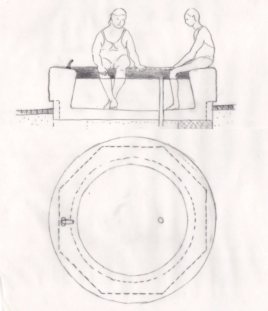 1:20 detail drawing of fountain