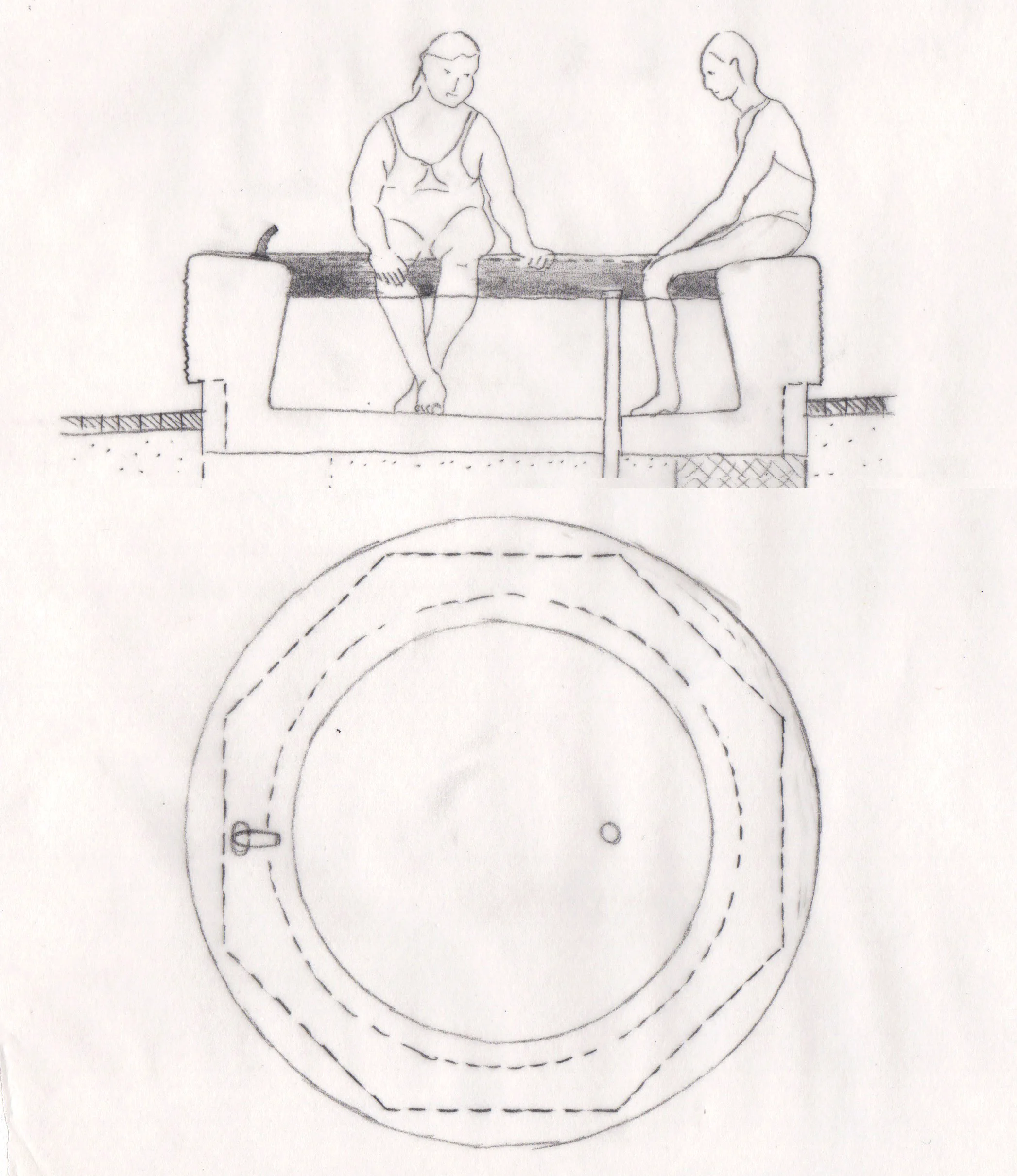 1:20 detail drawing of fountain