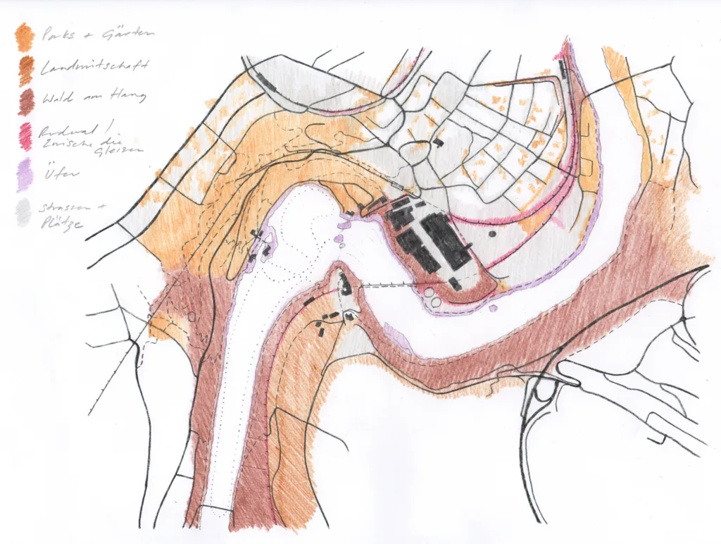 Sketch plan of project territory
