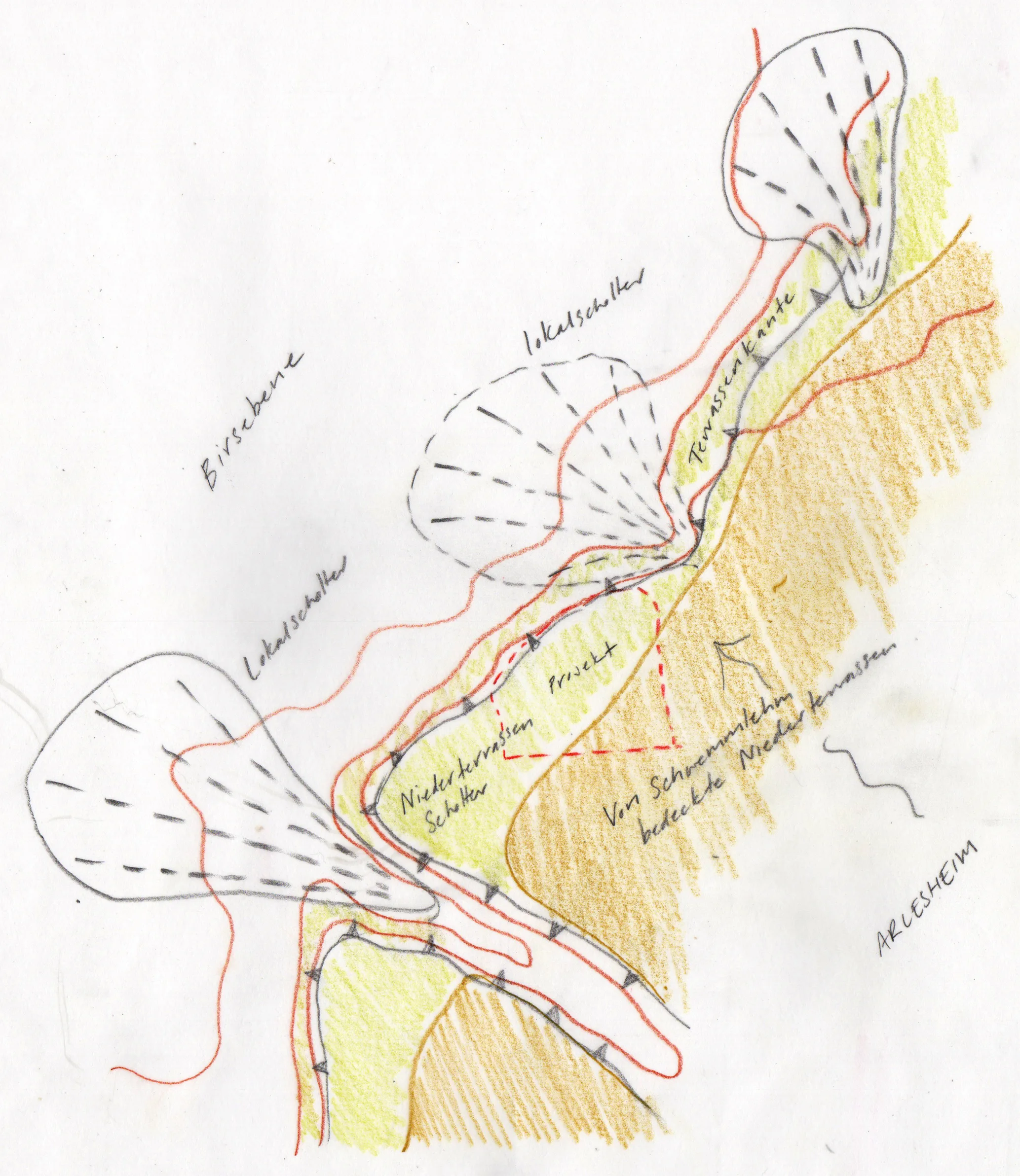 Analysis sketch of geomorphology
