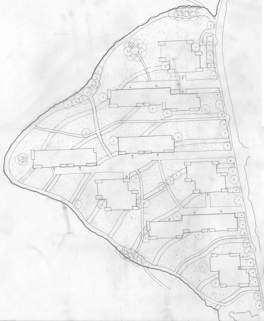 1:1000 sketch masterplan at competition phase