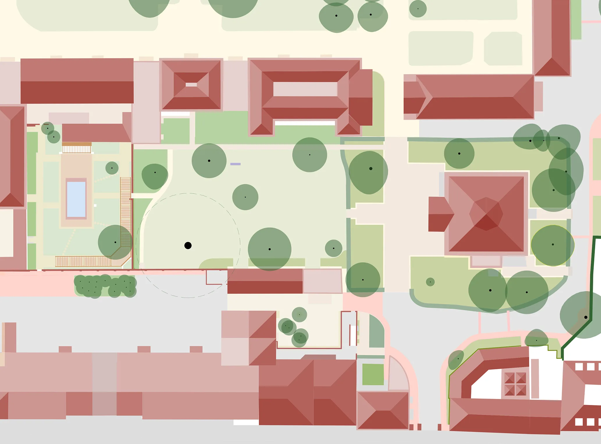 1:500 Plan of proposed gardens