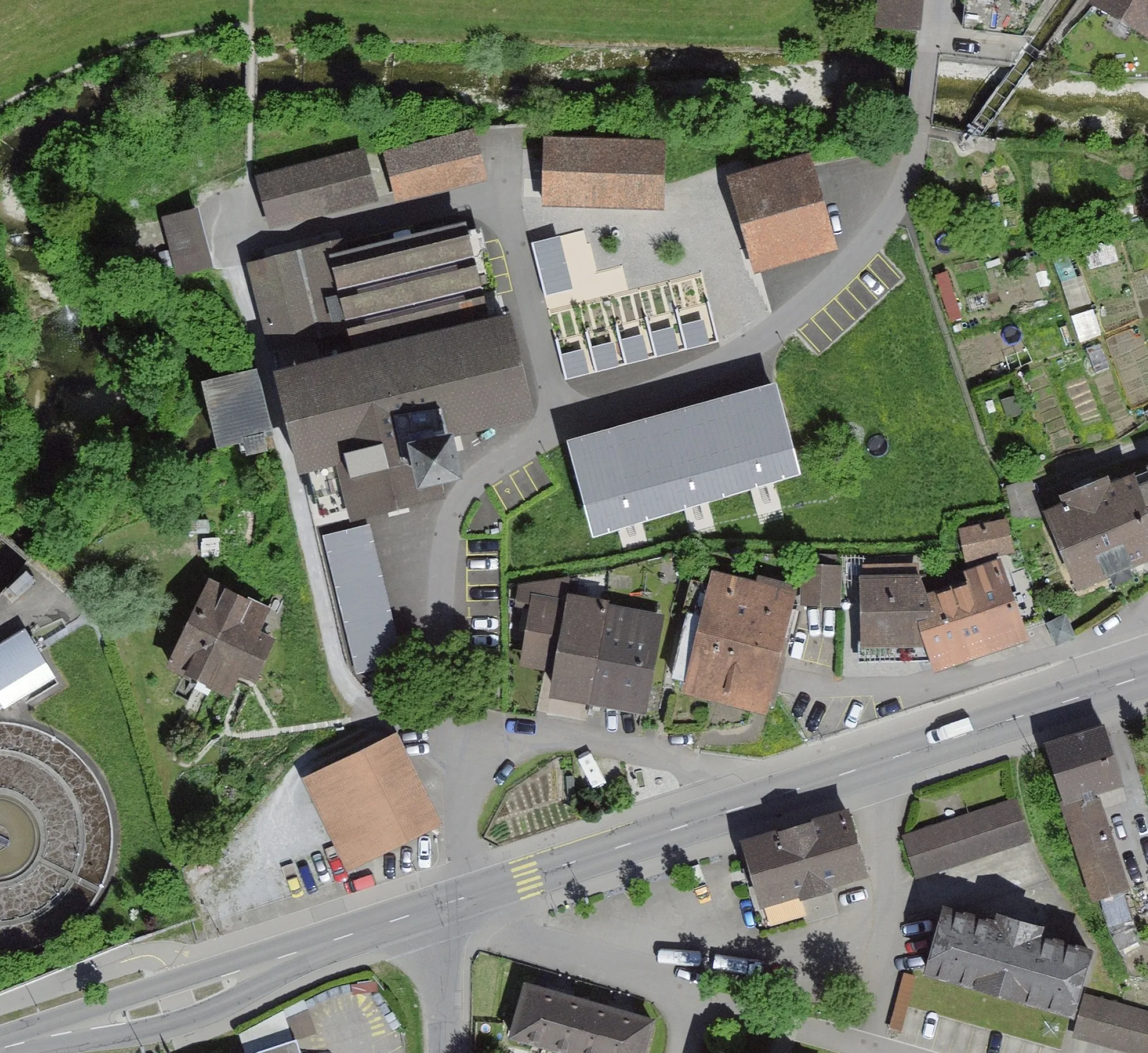 Aerial photograph of project