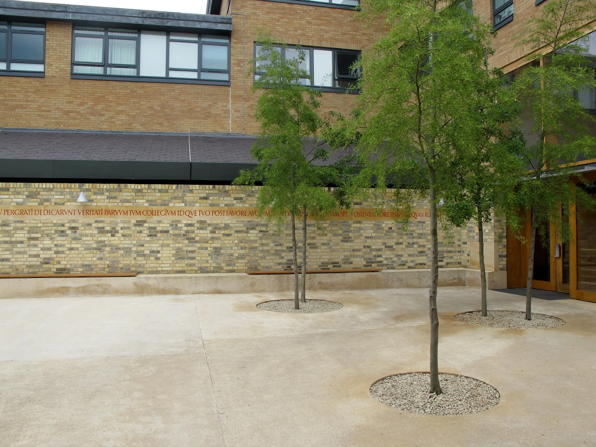 Photograph of finished courtyard 2019