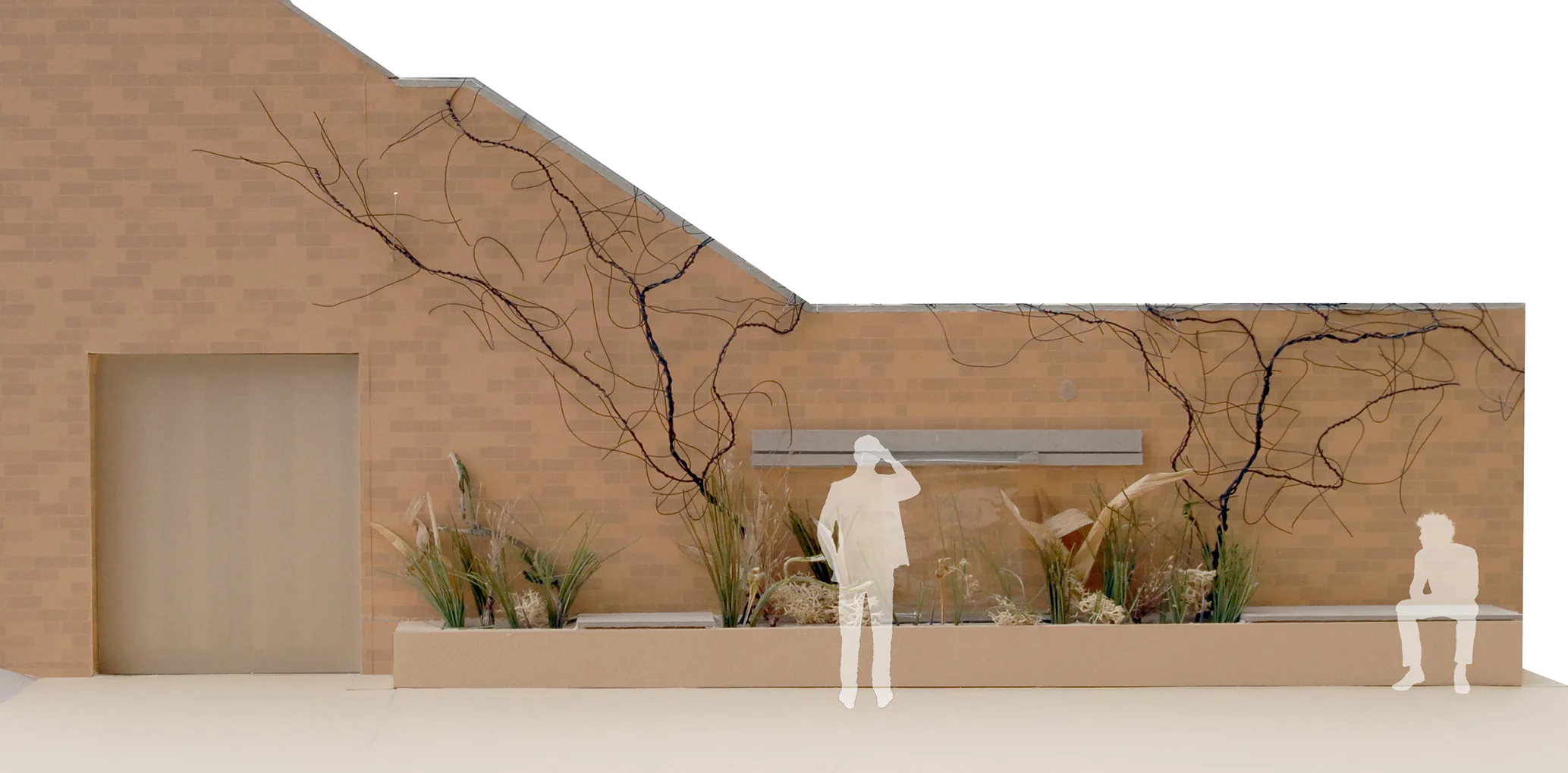 1:50 model of grotto water feature